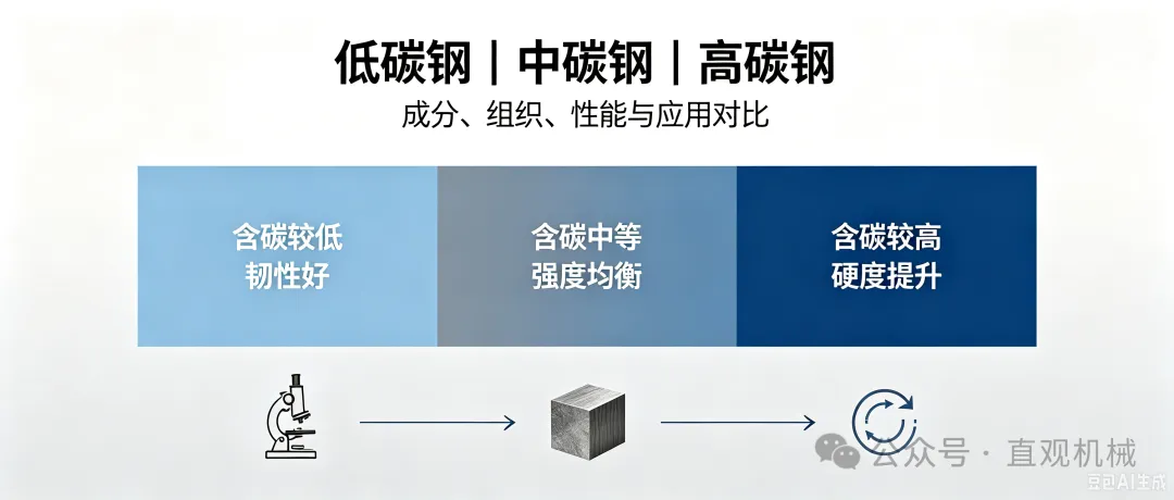 从火花到断口：现场快速分辨低碳钢、中碳钢、高碳钢